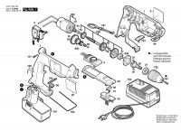 Bosch 0 601 933 358 Gbm 9,6 Vsp-3 Batt-Oper Drill 9.6 V / Eu Spare Parts